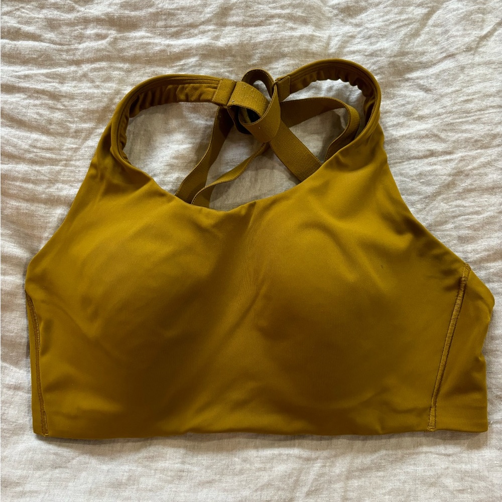 Lululemon Energy sports bra mustard yellow size 32DD